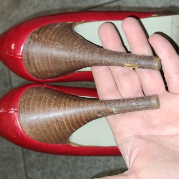 Mossimo Red Peep Toe Pump Heels - Picture 10 of 10